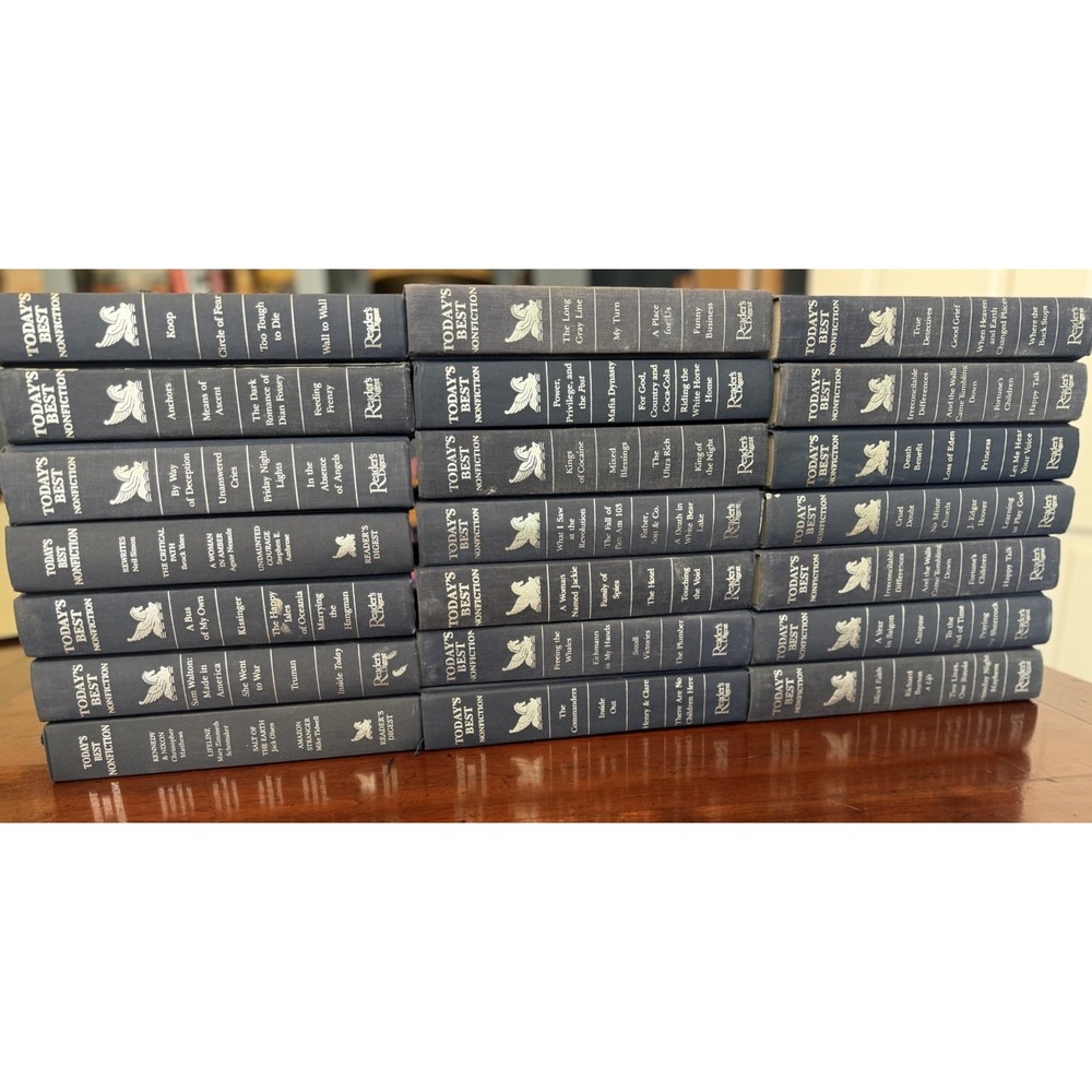 Lot of 21 Vintage Reader's Digest Today's Best Nonfiction Blue Hardcover Books